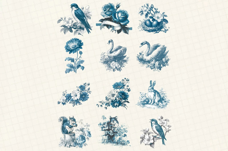 Vintage Botanical Sketches Clipart Bundle - CraftNest - Digital Crafting and Art
