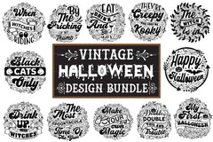 Vintage Halloween Design SVG Bundle - CraftNest - Digital Crafting and Art