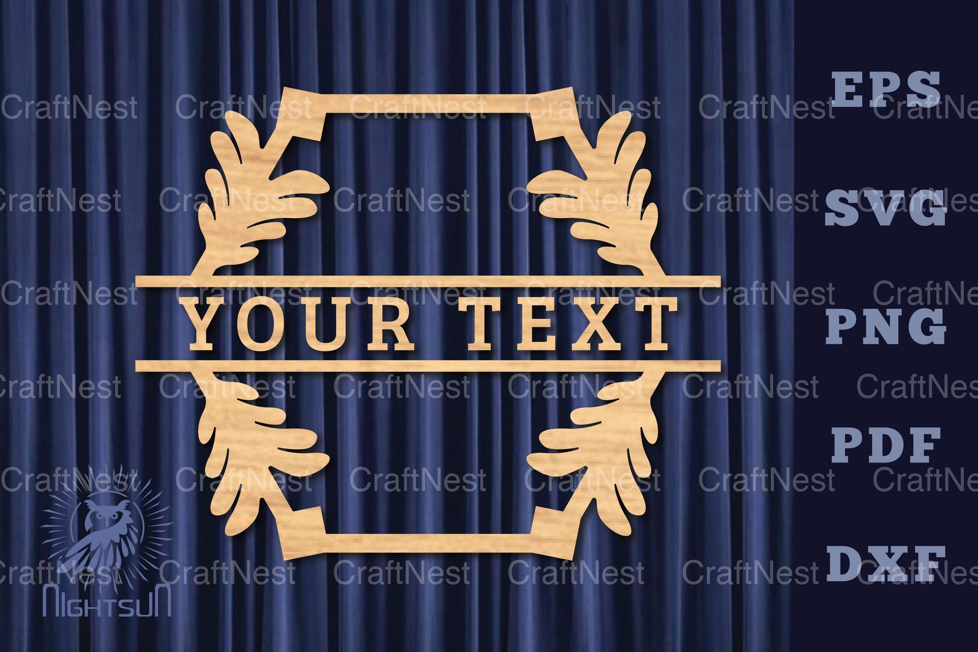 Vintage Lasercut Split Monogram SVG Bundle - CraftNest - Digital Crafting and Art