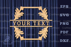 Vintage Lasercut Split Monogram SVG Bundle - CraftNest - Digital Crafting and Art