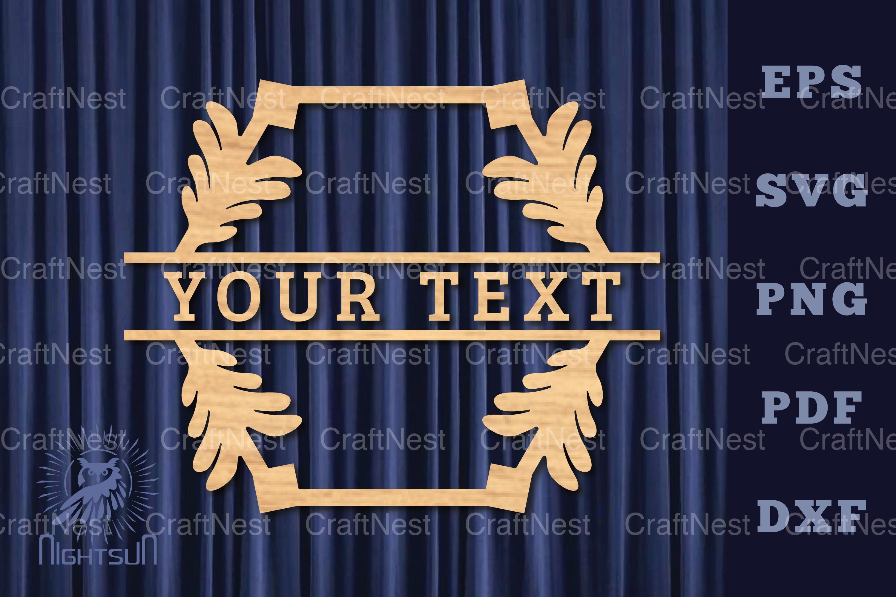 Vintage Lasercut Split Monogram SVG Bundle - CraftNest - Digital Crafting and Art