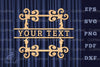 Vintage Lasercut Split Monogram SVG Bundle