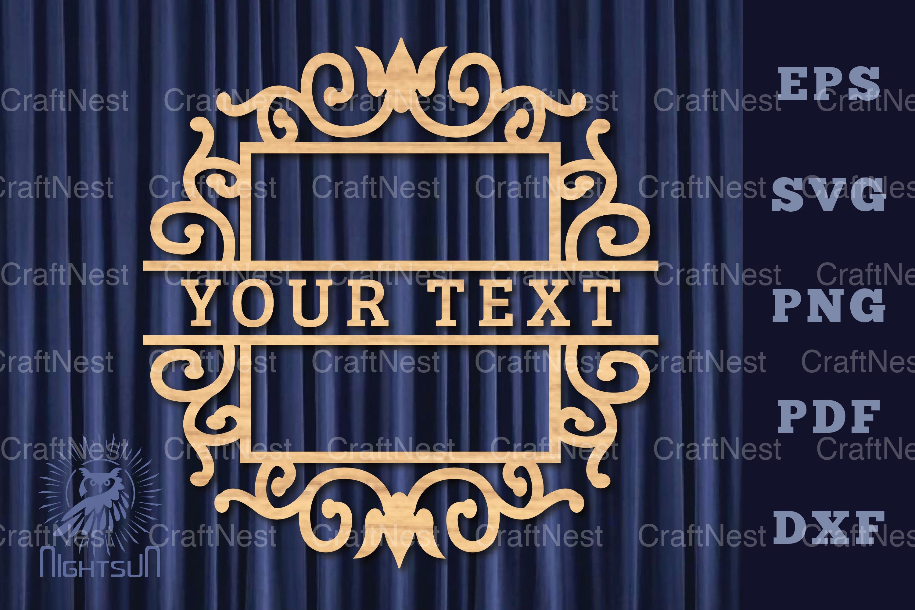 Vintage Lasercut Split Monogram SVG Bundle - CraftNest - Digital Crafting and Art