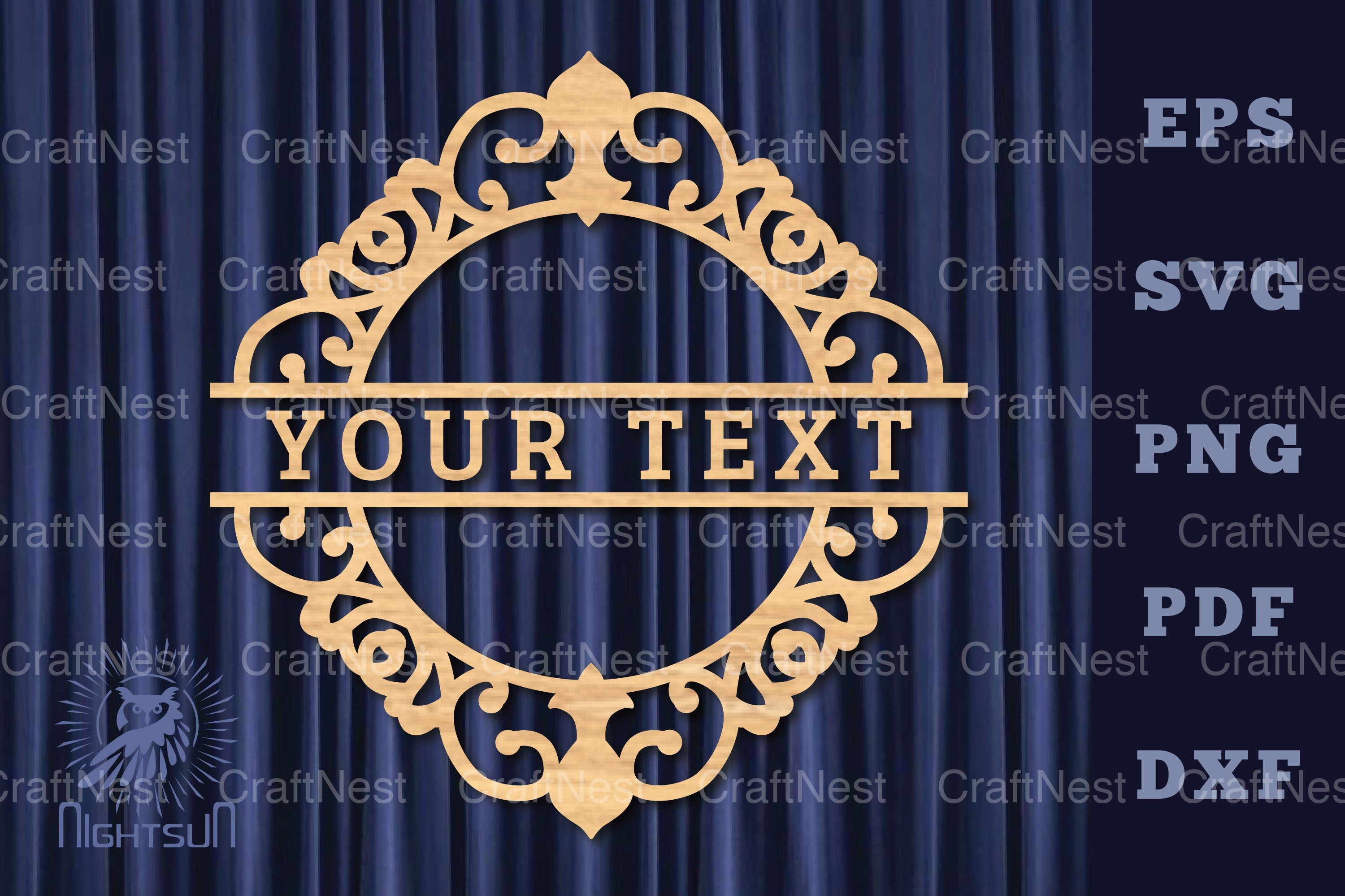 Vintage Lasercut Split Monogram Clipart Bundle - CraftNest - Digital Crafting and Art