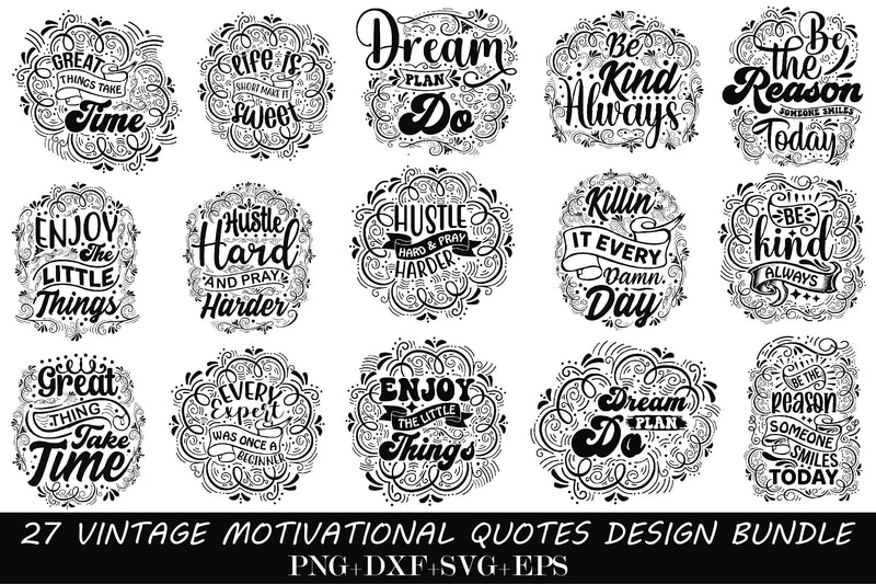 Motivational SVG Bundle - CraftNest - Digital Crafting and Art