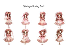 Vintage Spring Doll - CraftNest - Digital Crafting and Art