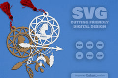 Virgo Dream Catcher Laser Cut Clipart Set - CraftNest - Digital Crafting and Art