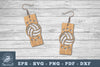 Volleyball Laser Cut Earrings SVG Bundle