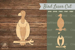 Vulture Bird Laser Cut Decoration Clipart Bundle - CraftNest - Digital Crafting and Art