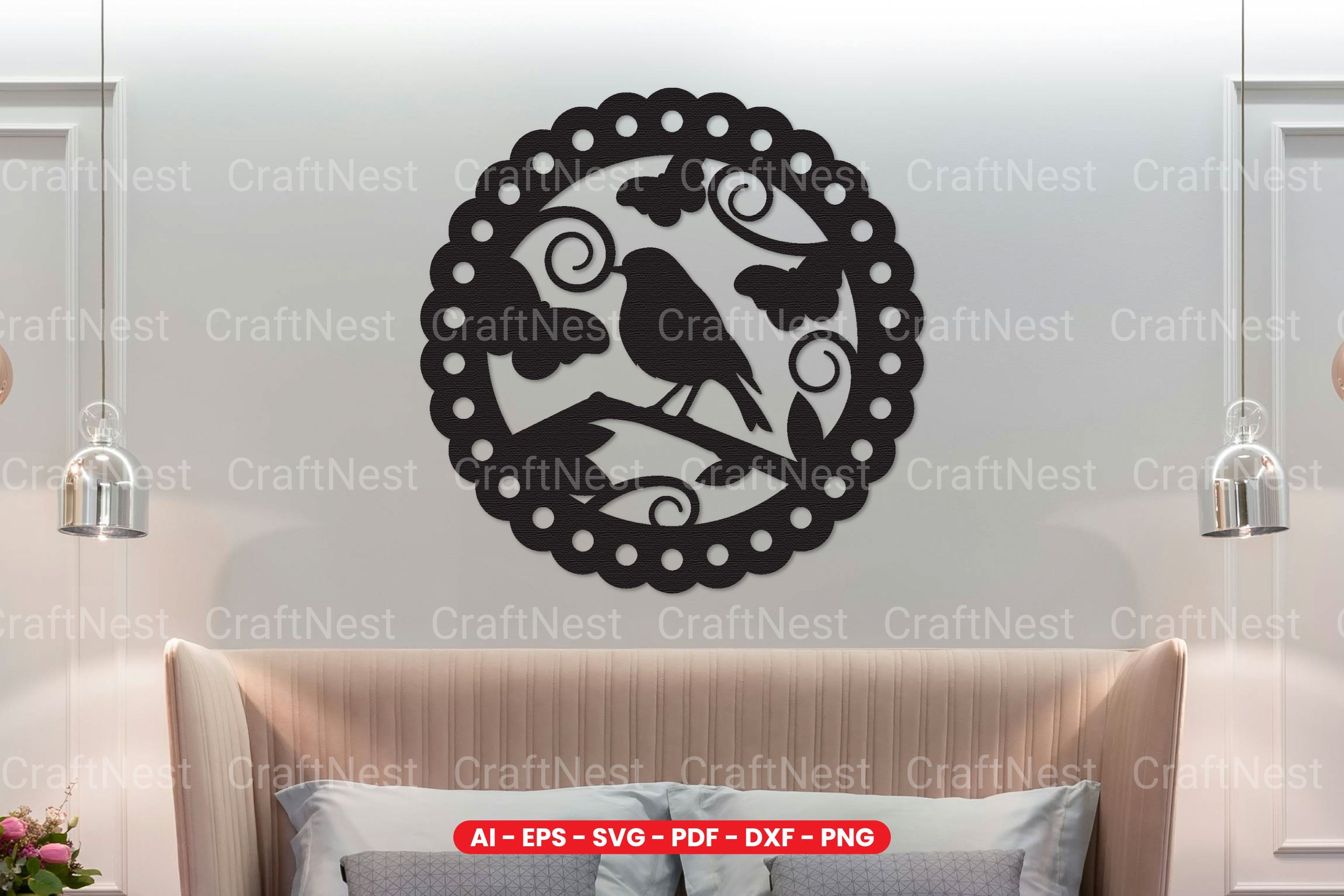 Wall Art Decoration Laser Cut SVG Bundle