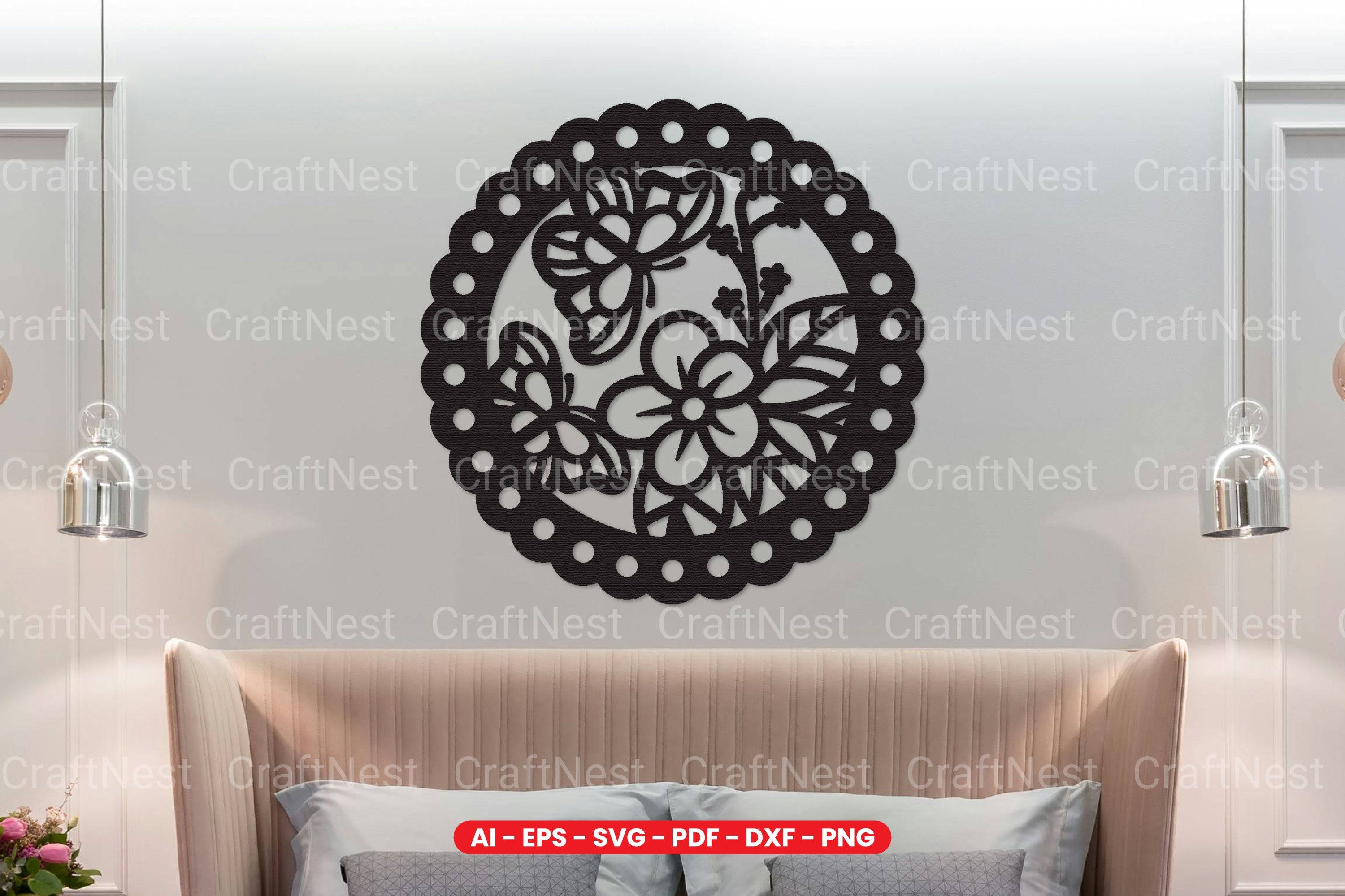 Wall Art Decoration Laser Cut SVG Bundle