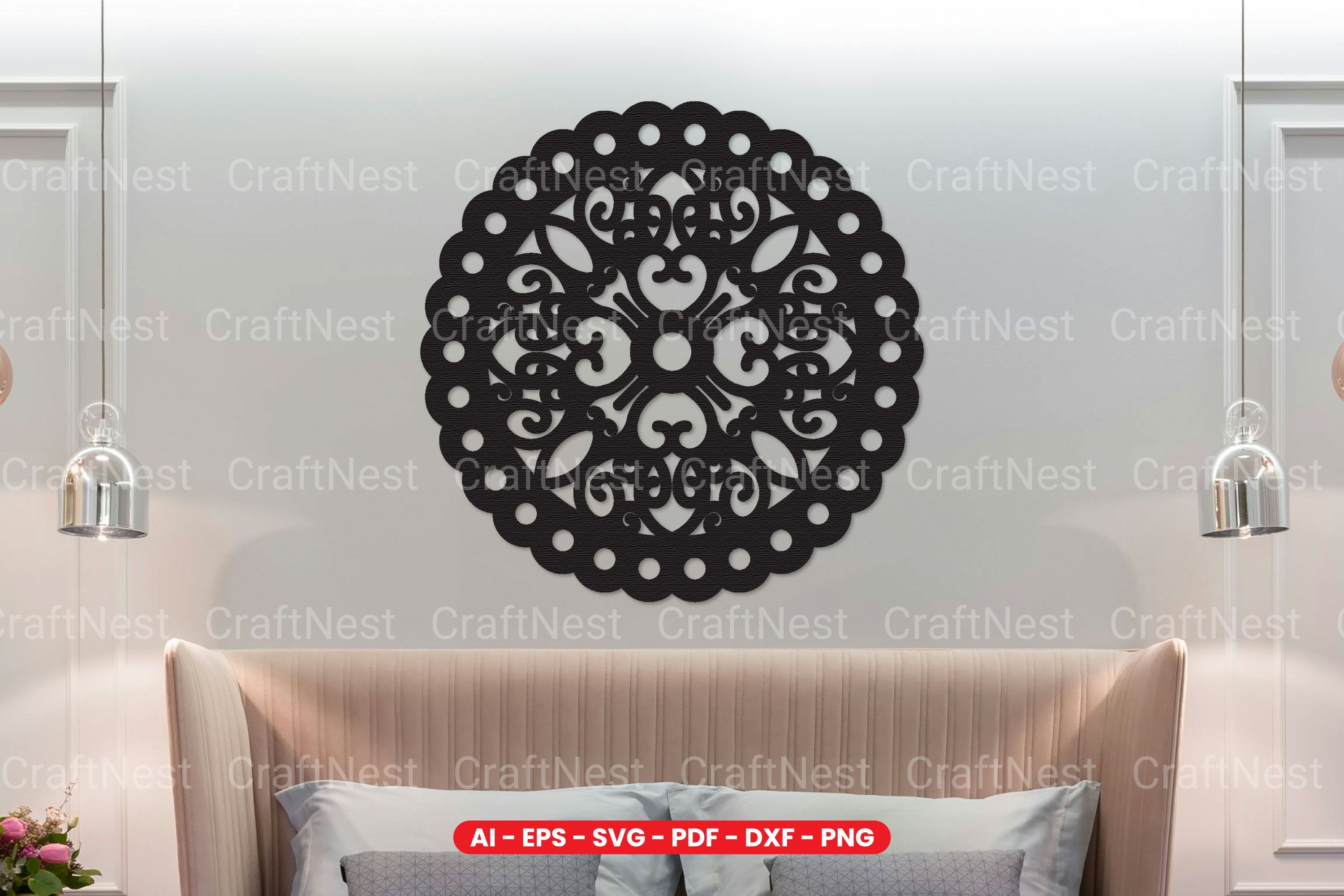 Wall Art Decoration Laser Cut SVG Bundle - Clipart Bundle