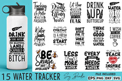 Water Tracker 15 SVG Bundle - CraftNest - Digital Crafting and Art