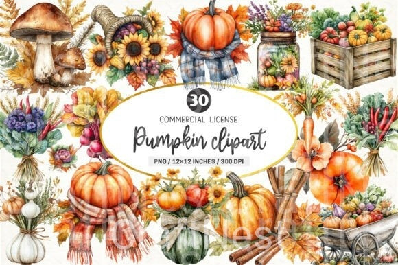 Autumn Clipart Bundle 13 - CraftNest - Digital Crafting and Art