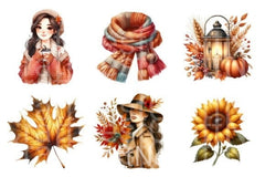 Autumn Clipart Bundle 99 - CraftNest - Digital Crafting and Art