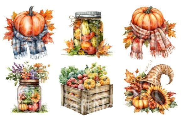 Autumn Clipart Bundle 13 - CraftNest - Digital Crafting and Art