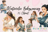 Babywearing Mom and Baby Clipart Bundle