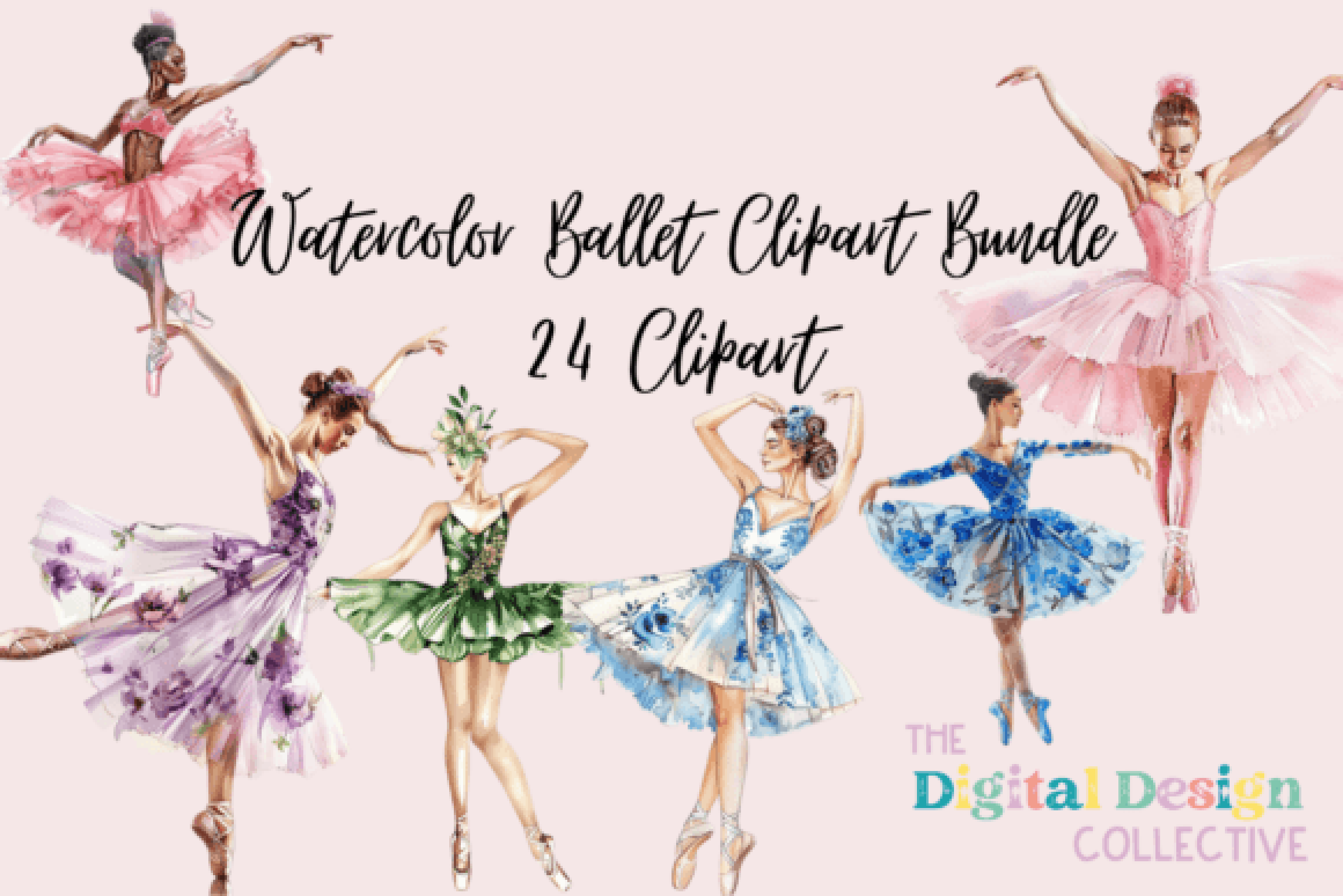 Elegant Ballet Clipart Bundle