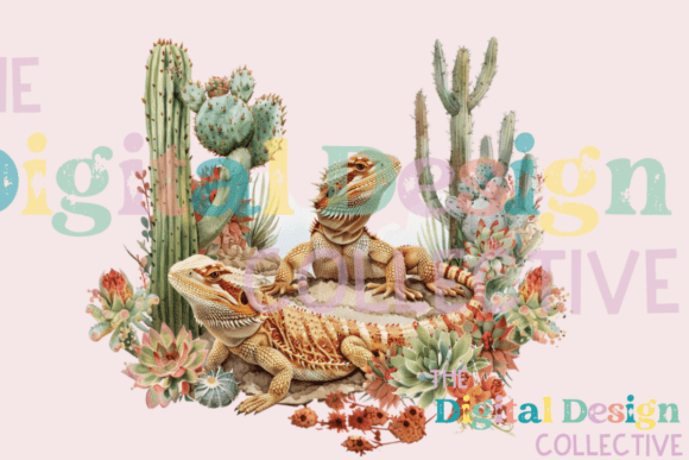 Bearded Dragon Clipart Bundle