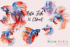 Vibrant Betta Fish Clipart Bundle