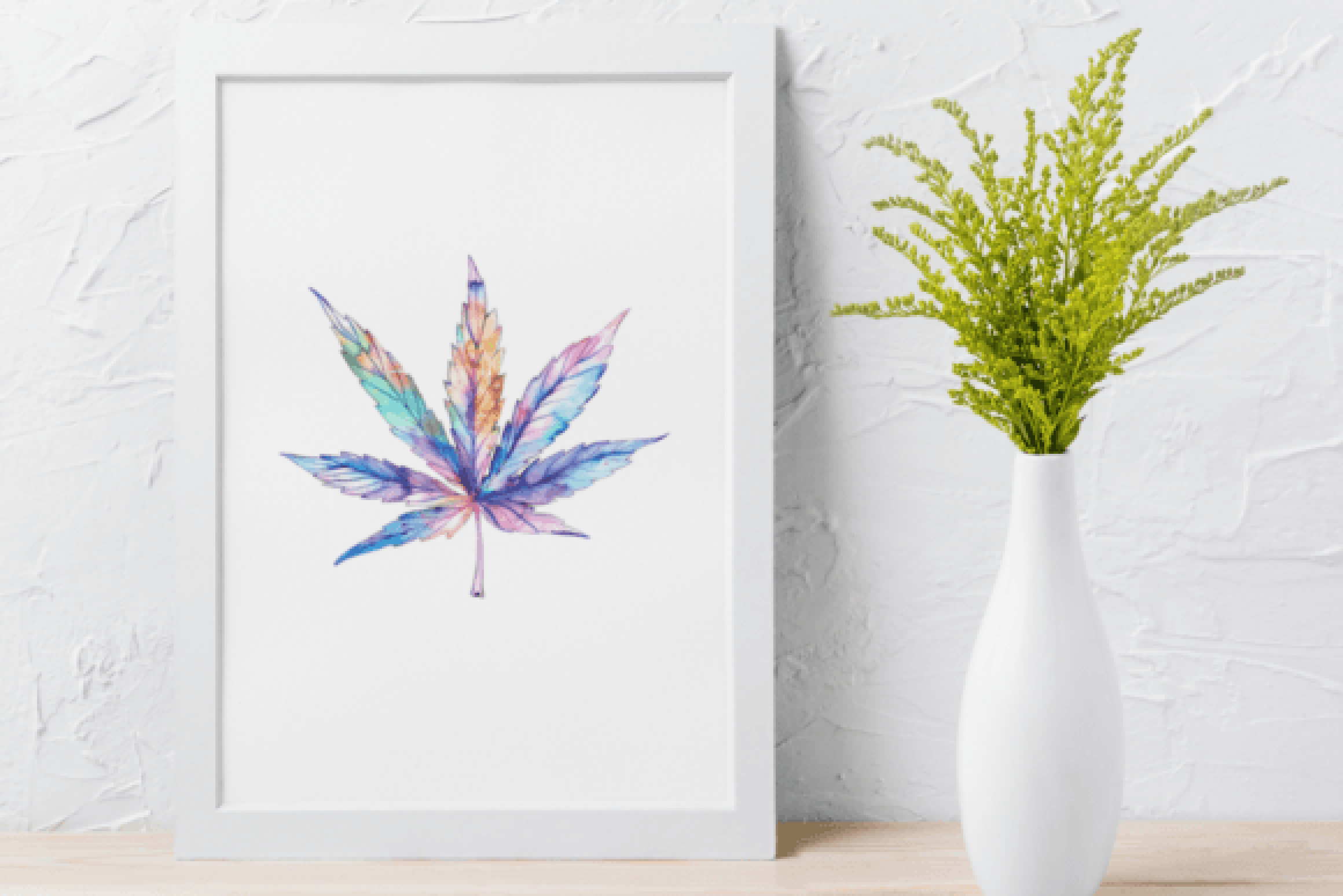 Cannabis Hemp Leaves Clipart Bundle