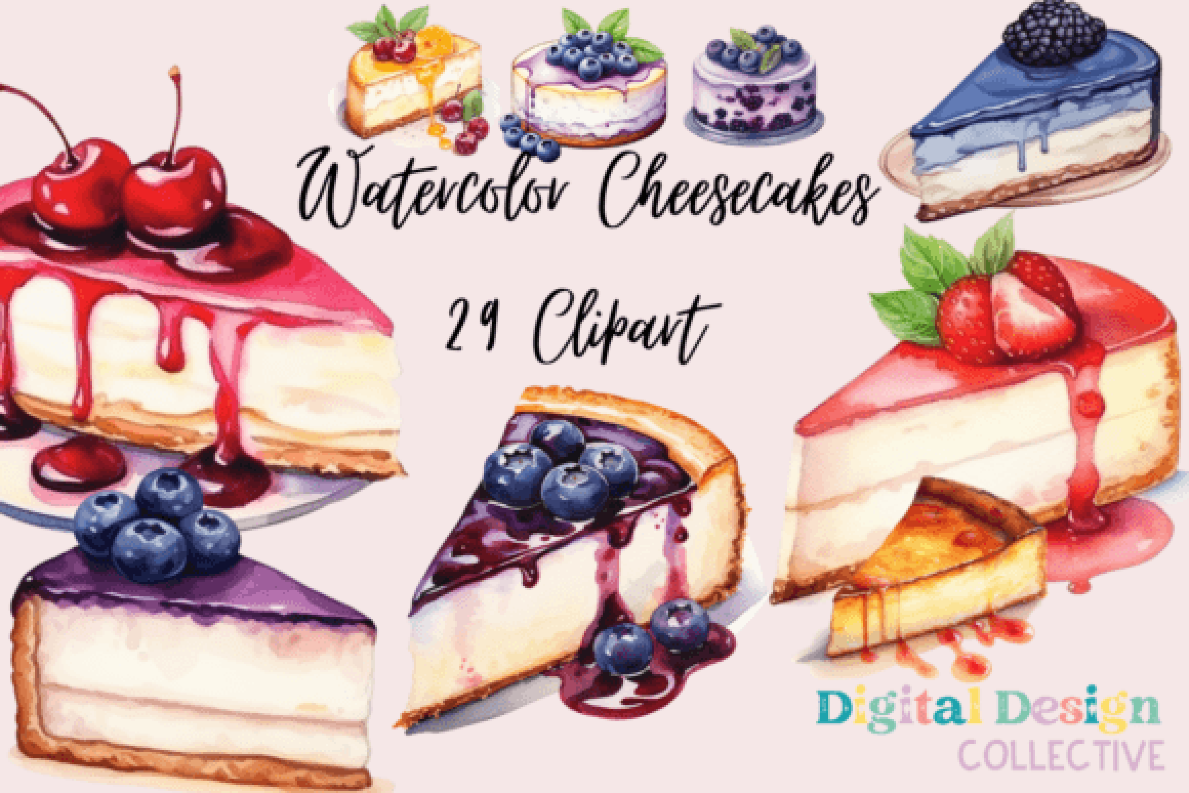 Stunning Cheesecake Clipart Bundle