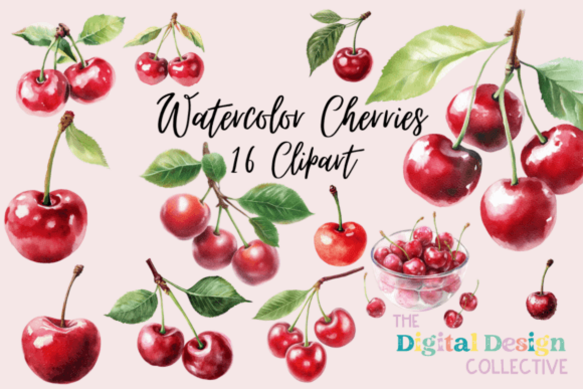 Cherry Clipart Bundle 2028