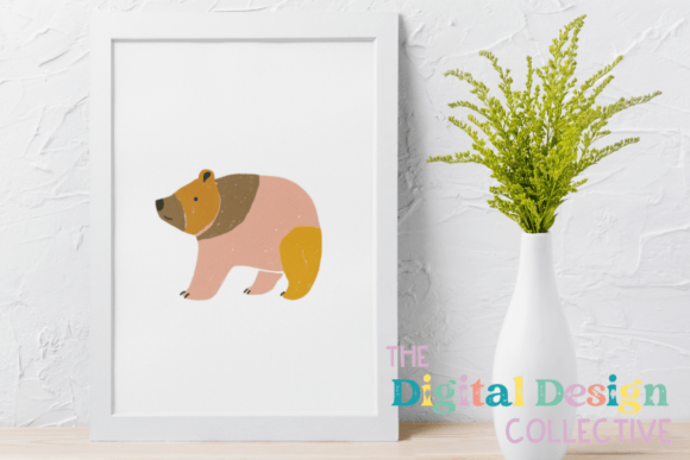 Adorable Boho Bear Clipart Bundle