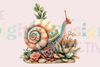 Adorable Fairy Snail Clipart Bundle