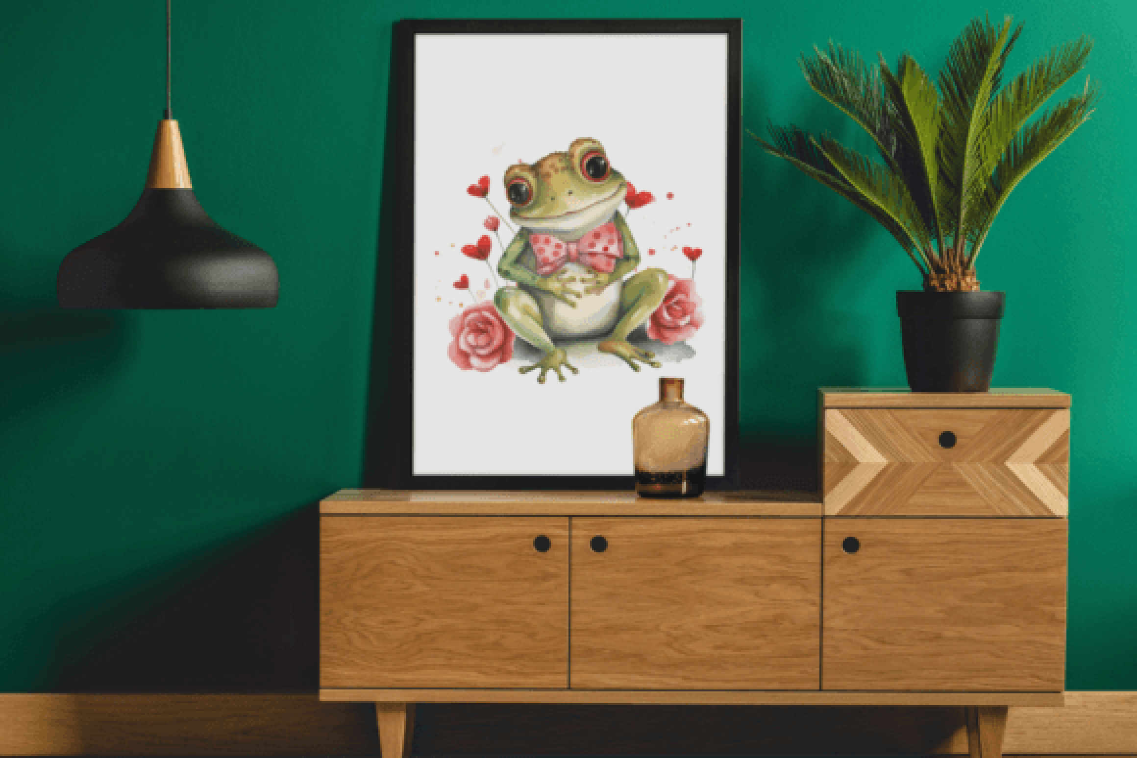 Adorable Frog Valentines Clipart Bundle