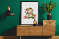 Adorable Frog Valentines Clipart Bundle - CraftNest - Digital Crafting and Art