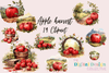 Fall Harvest Apple Clipart Bundle