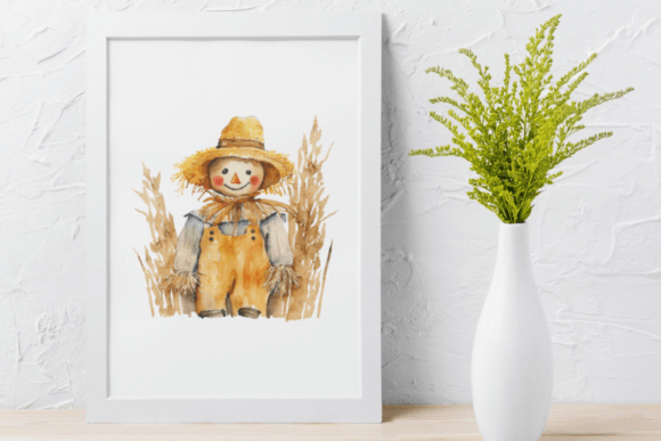 Charming Fall Scarecrow Clipart Bundle
