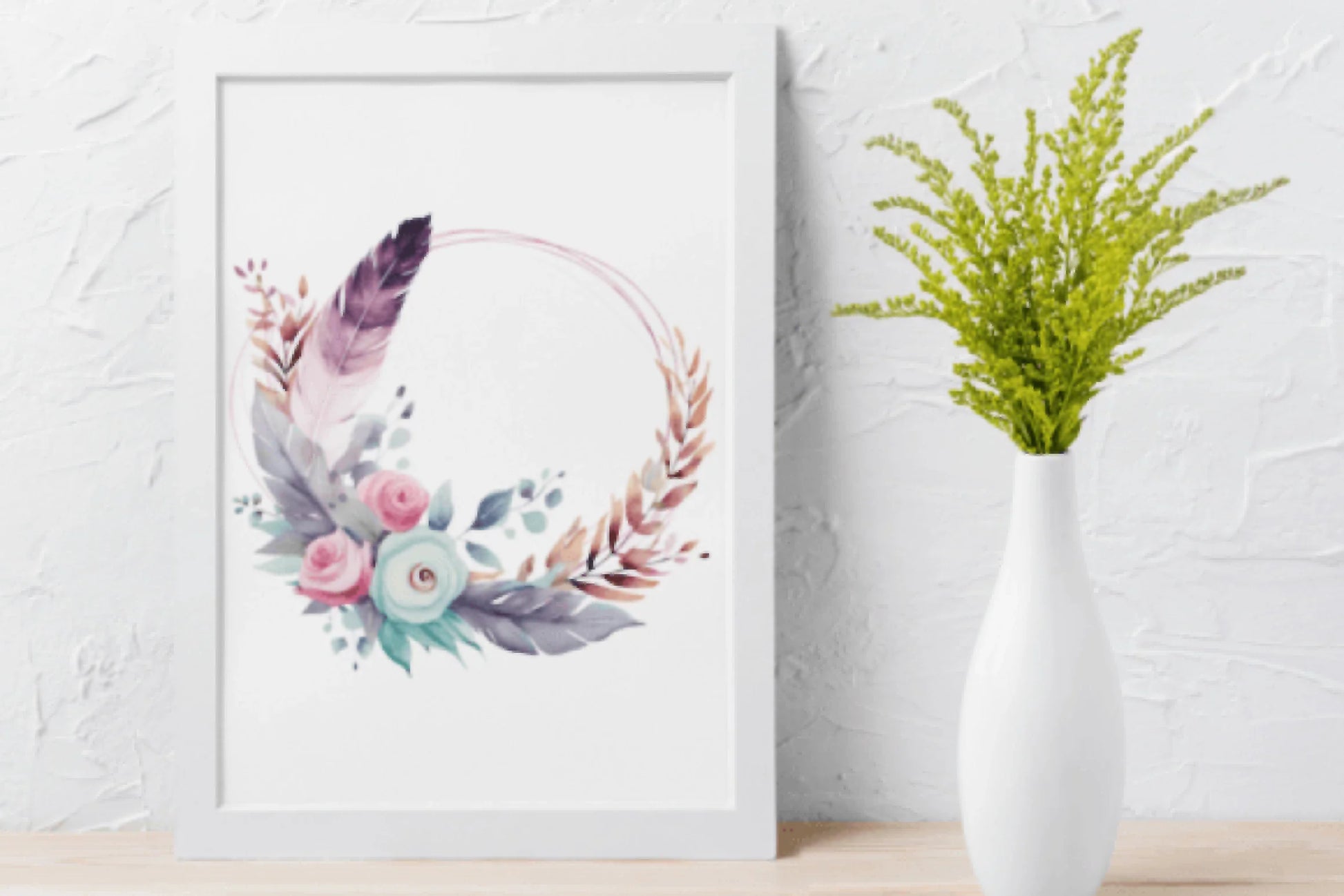 Feather Wreaths Clipart Bundle - CraftNest - Digital Crafting and Art