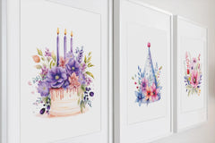 Floral Boho Birthday Clipart Bundle - CraftNest - Digital Crafting and Art