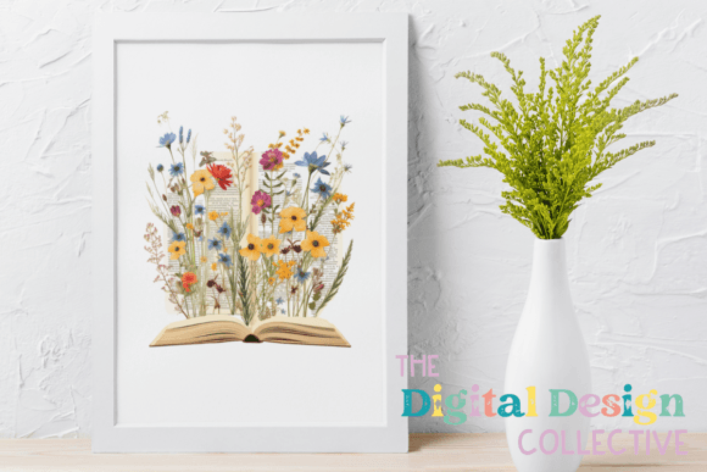 Floral Books Clipart Bundle