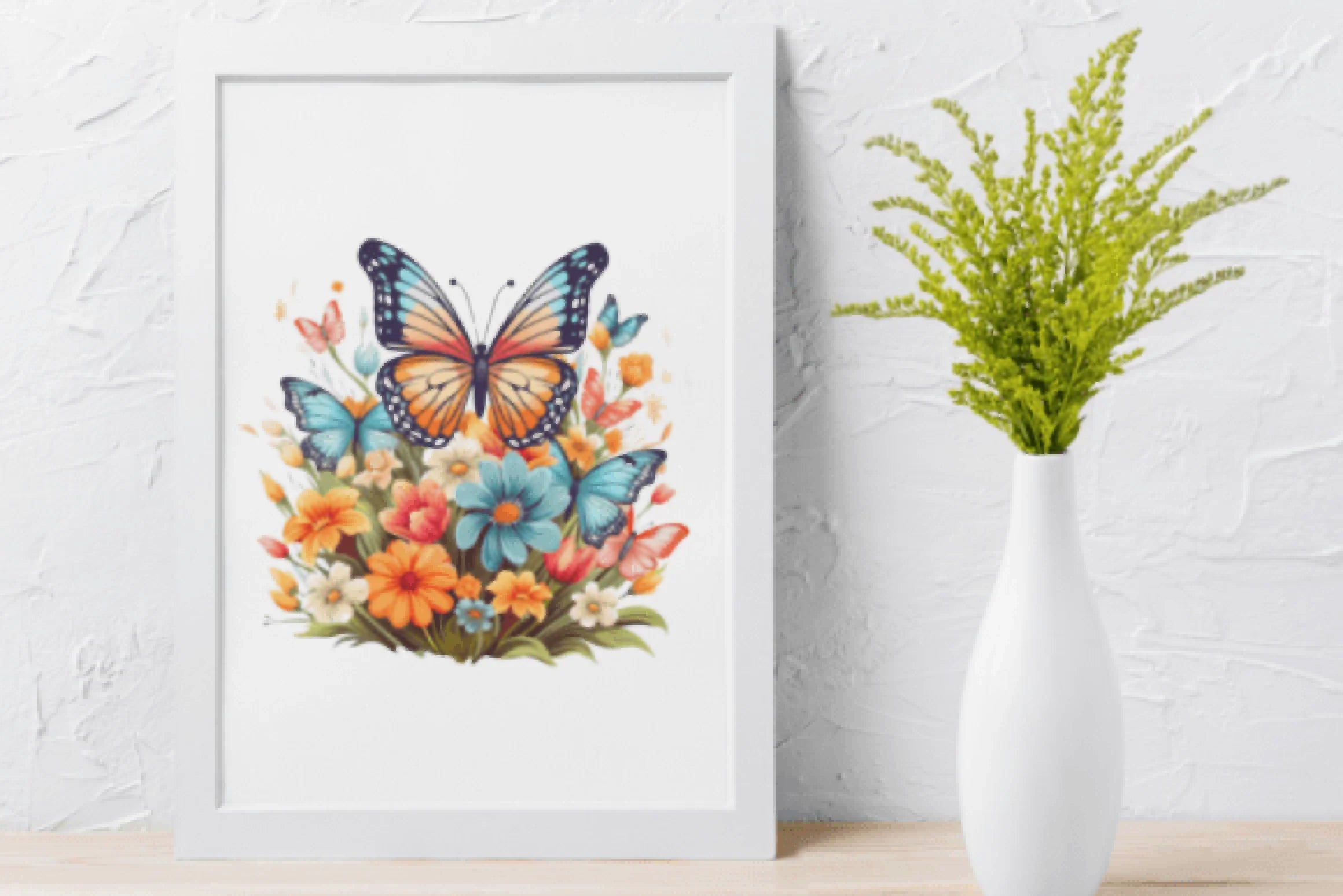 Floral Butterfly Clipart Bundle - CraftNest - Digital Crafting and Art