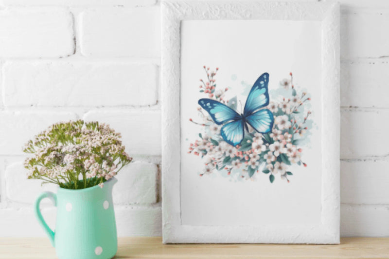 Floral Butterfly Clipart Bundle - CraftNest - Digital Crafting and Art