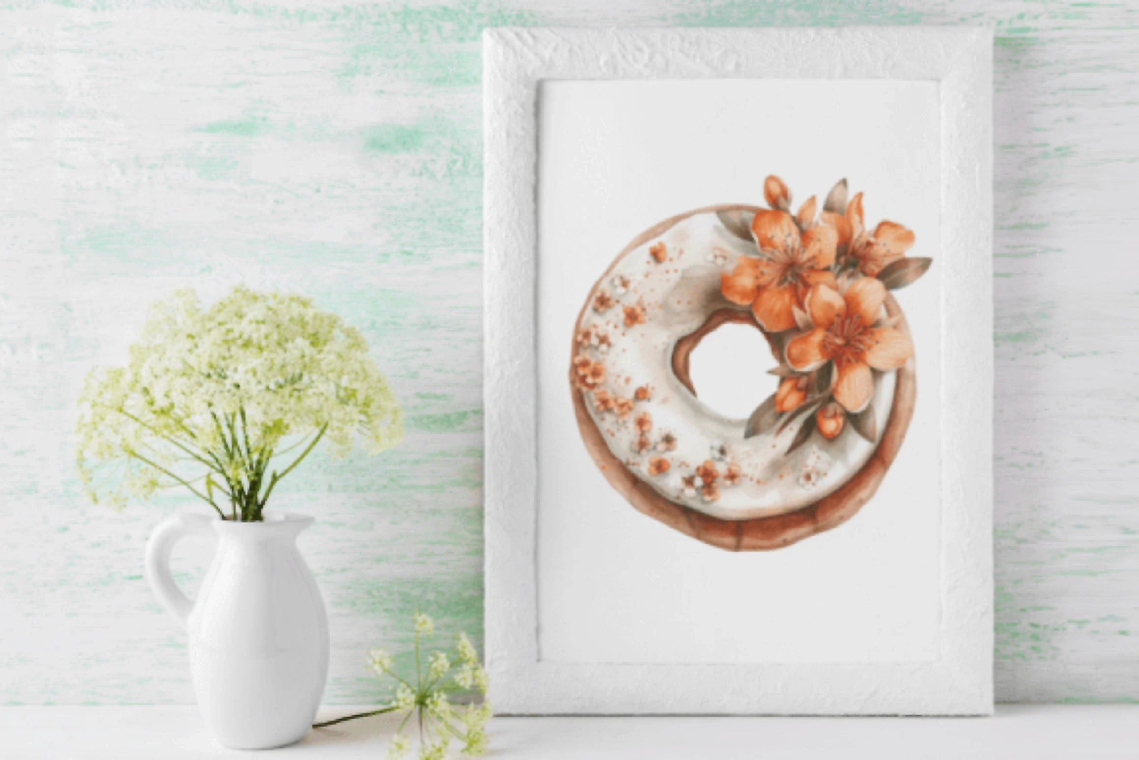 Floral Donut Clipart Bundle - CraftNest - Digital Crafting and Art