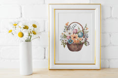 Floral Easter Baskets Clipart Bundle - CraftNest - Digital Crafting and Art