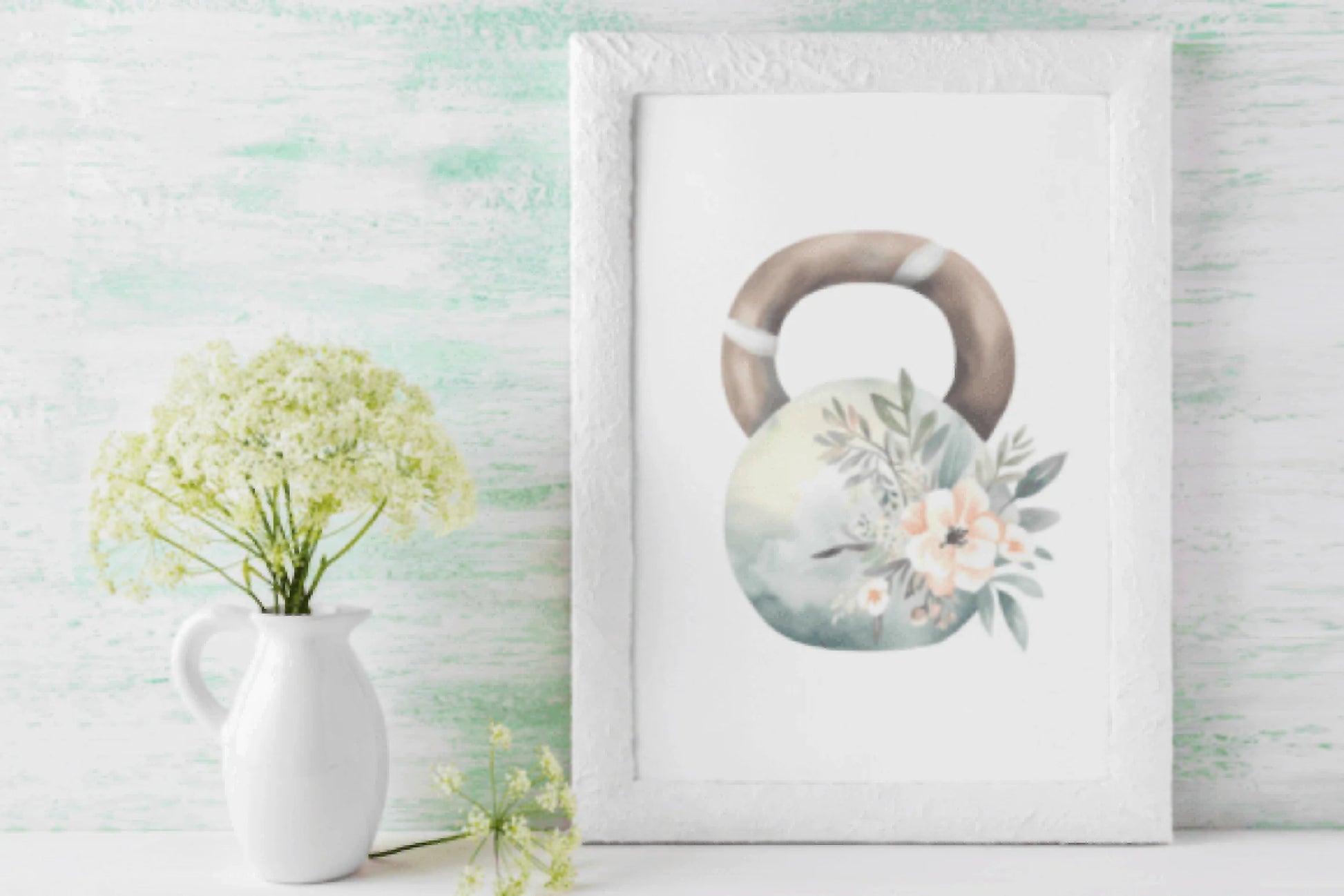 Floral Fitness Clipart Bundle - CraftNest - Digital Crafting and Art