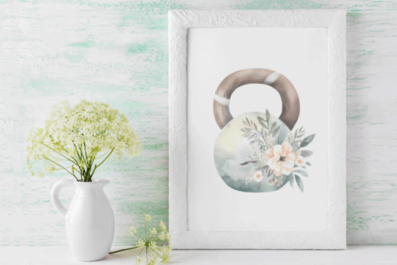 Floral Fitness Clipart Bundle - CraftNest - Digital Crafting and Art