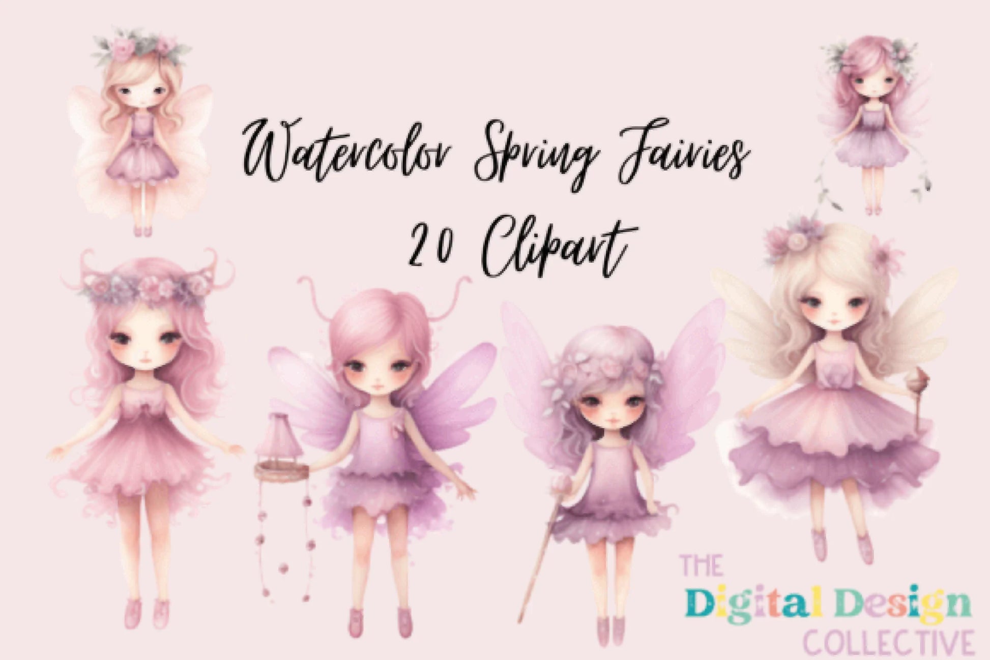 Garden Fairies Clipart Bundle - CraftNest - Digital Crafting and Art