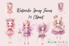 Garden Fairies Clipart Bundle - CraftNest - Digital Crafting and Art