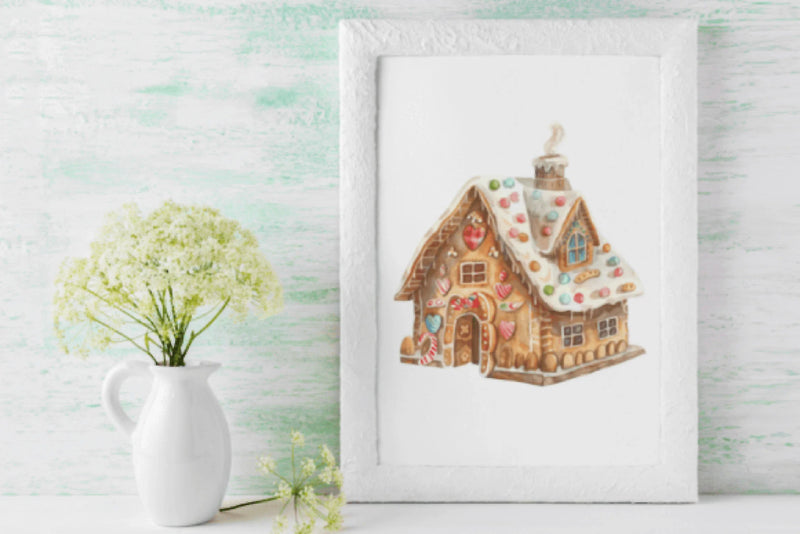 Gingerbread Houses Clipart Bundle - CraftNest - Digital Crafting and Art