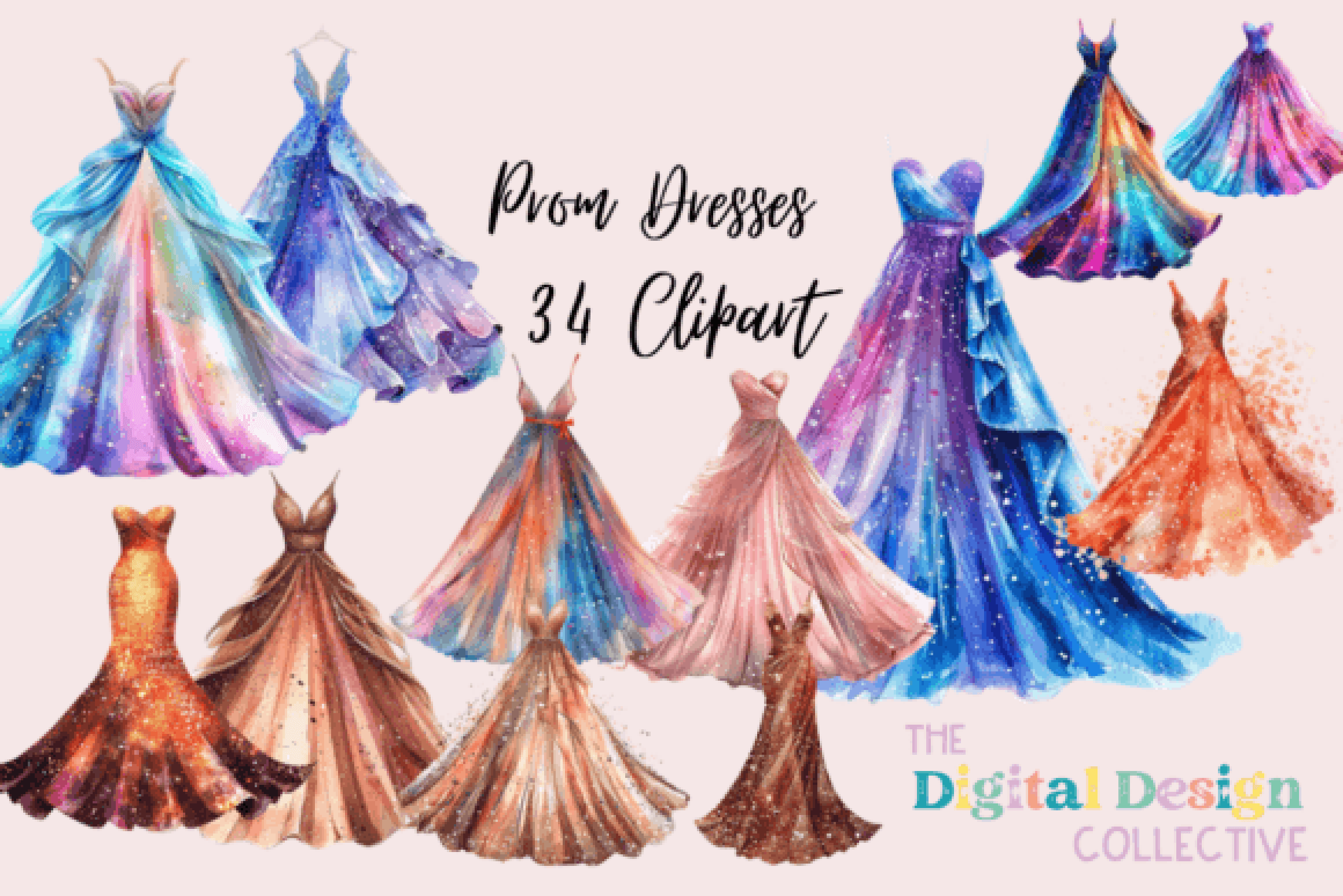 Glitter Dress Clipart Bundle - CraftNest - Digital Crafting and Art