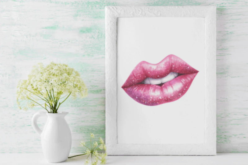 Glitter Lips Clipart Bundle - CraftNest - Digital Crafting and Art