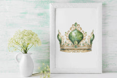 Green Crown Clipart Bundle - CraftNest - Digital Crafting and Art