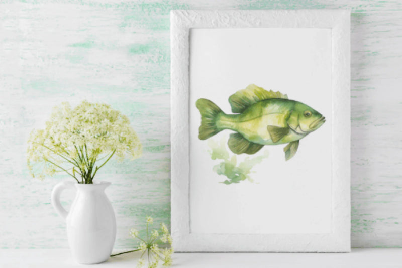 Green Fish Clipart Bundle - CraftNest - Digital Crafting and Art