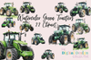 Green Tractor Clipart Bundle
